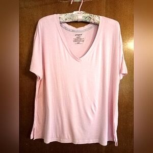Pink Oversized Relaxed Short Sleeve Tee